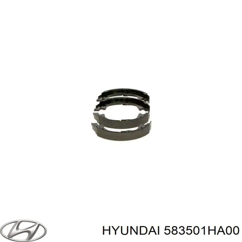 Купити 583501HA00 Hyundai/Kia Гальмівні колодки гальма стоянки