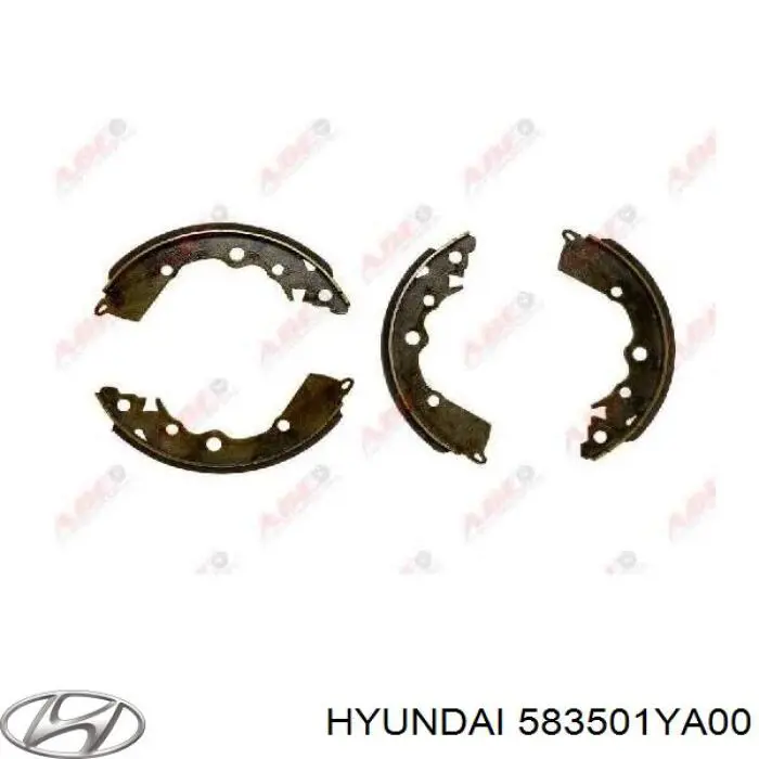 583501YA00 Hyundai/Kia колодки гальмові задні, барабанні