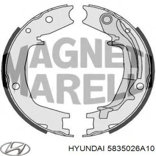 Купити 5835026A10 Hyundai/Kia Гальмівні колодки гальма стоянки