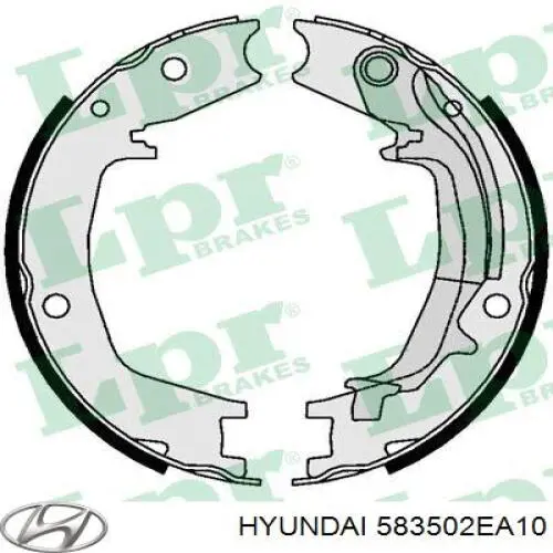 Купити 583502EA10 Hyundai/Kia Гальмівні колодки гальма стоянки