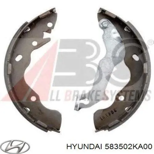 Колодки гальмові задні, барабанні 583502KA00 Hyundai/Kia