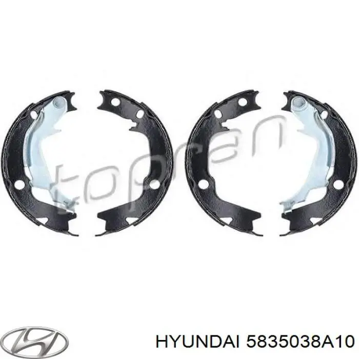 5835038A10 Hyundai/Kia колодки ручника/стоянкового гальма