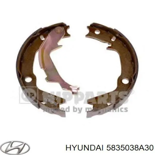 Колодки ручника / стоянкового гальма Hyundai/Kia 5835038A30 ціна, від 21.96 USD
