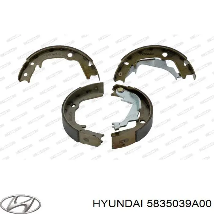 Колодки ручника / стоянкового гальма Hyundai/Kia 5835039A00 ціна, від 22.02 USD