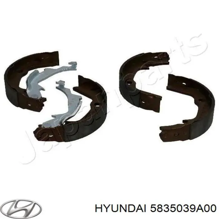 Купити 5835039A00 Hyundai/Kia Гальмівні колодки гальма стоянки