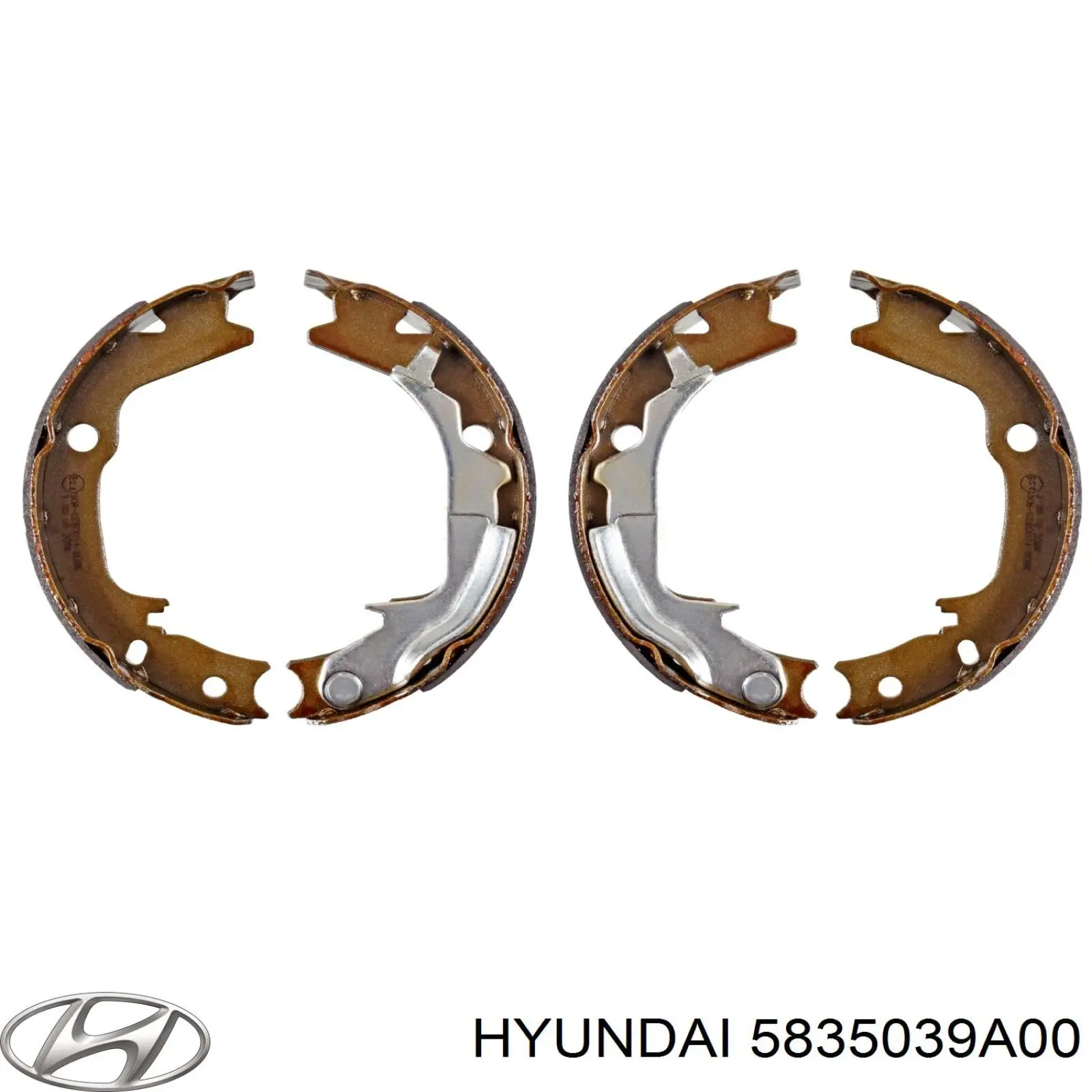 5835039A00 Hyundai/Kia колодки ручника/стоянкового гальма