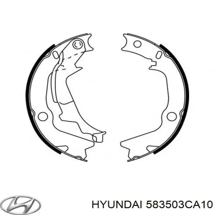 583503CA10 Hyundai/Kia колодки ручника/стоянкового гальма