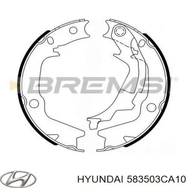 Купити 583503CA10 Hyundai/Kia Гальмівні колодки гальма стоянки