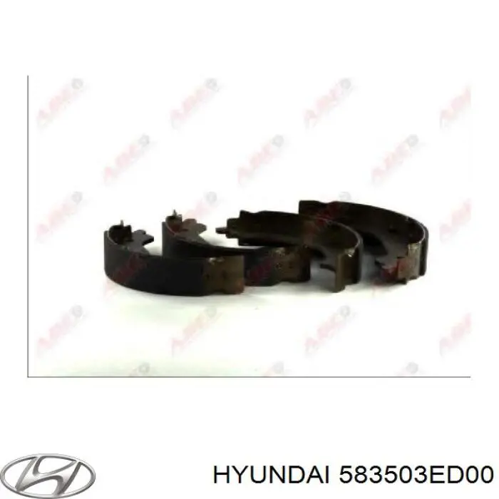 Колодки ручника / стоянкового гальма Hyundai/Kia 583503ED00 ціна, від 20.47 USD