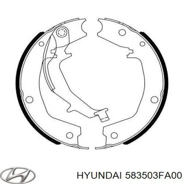 583503FA00 Hyundai/Kia колодки ручника/стоянкового гальма