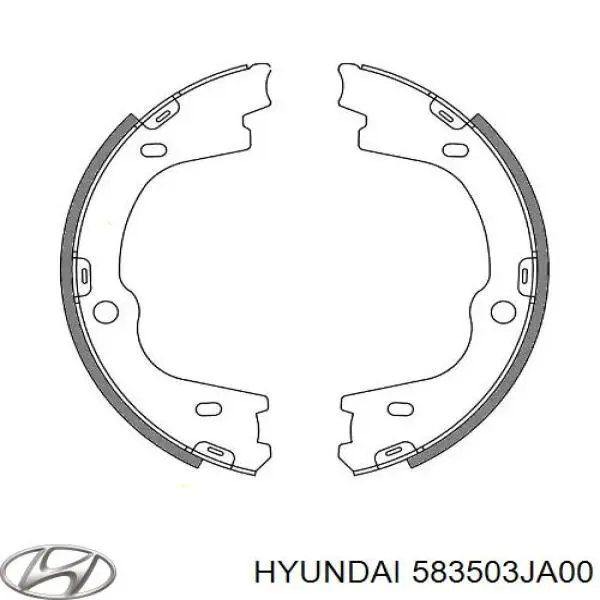 Колодки ручника 583503JA00 Hyundai/Kia