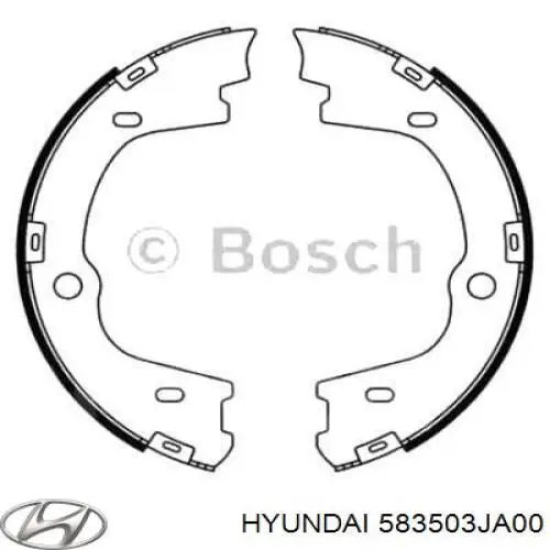 Колодки стоянкового гальма Hyundai/Kia 583503JA00