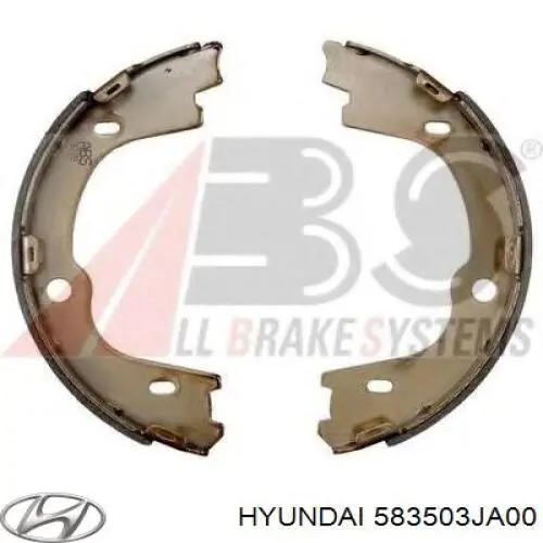 583503JA00 Hyundai/Kia колодки ручника/стоянкового гальма
