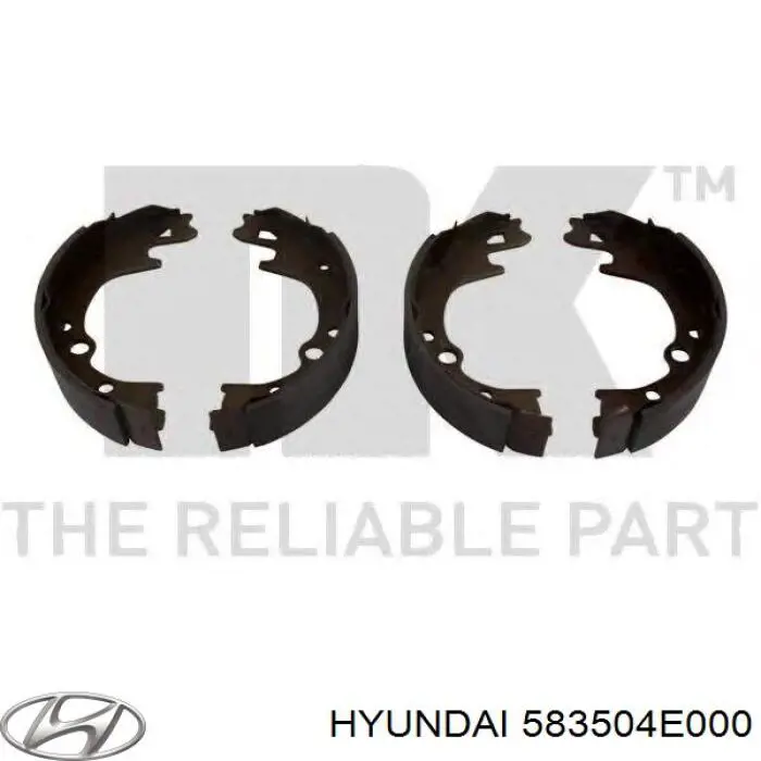 Купити 583504E000 Hyundai/Kia Колодки гальмові задні, барабанні