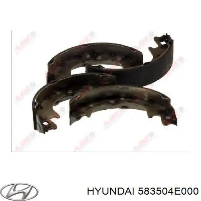 Колодки гальмові задні, барабанні 583504E000 Hyundai/Kia