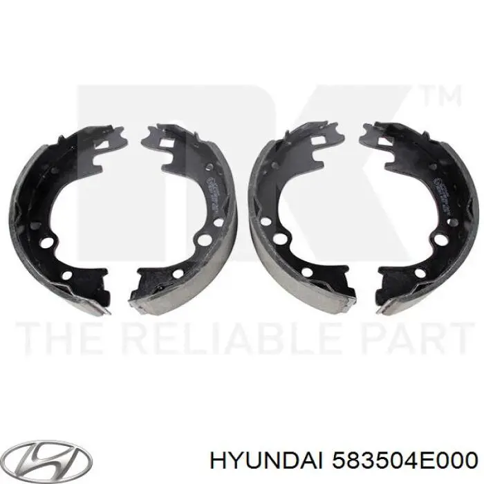 Колодки гальмові задні, барабанні Hyundai/Kia 583504E000 ціна, від 31.57 USD