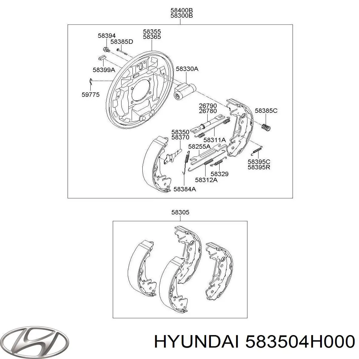  583504H000 Hyundai/Kia