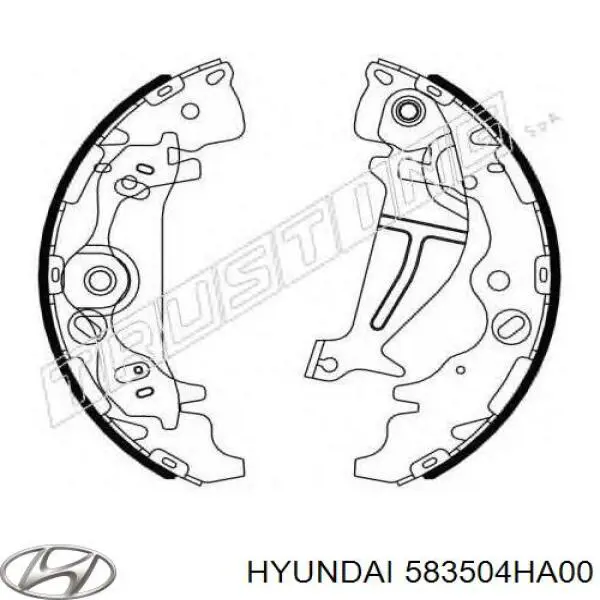 Колодки ручника 583504HA00 Hyundai/Kia
