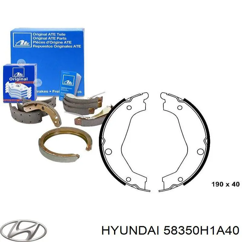 Колодки ручника 58350H1A40 Hyundai/Kia
