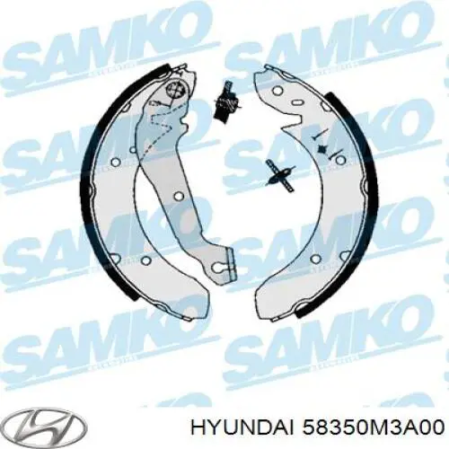 Колодки гальмові задні, барабанні Hyundai/Kia 58350M3A00 ціна, від 19.00 USD