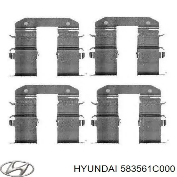 Купити 583561C000 Hyundai/Kia Скоба супорту заднього