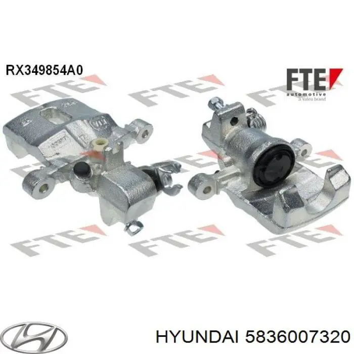 Супорт гальмівний задній правий Hyundai/Kia 5836007320 ціна, від 59.81 USD