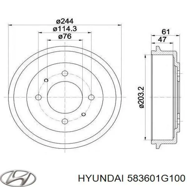  Hyundai/Kia 583601G000 ціна, від 11.40 USD