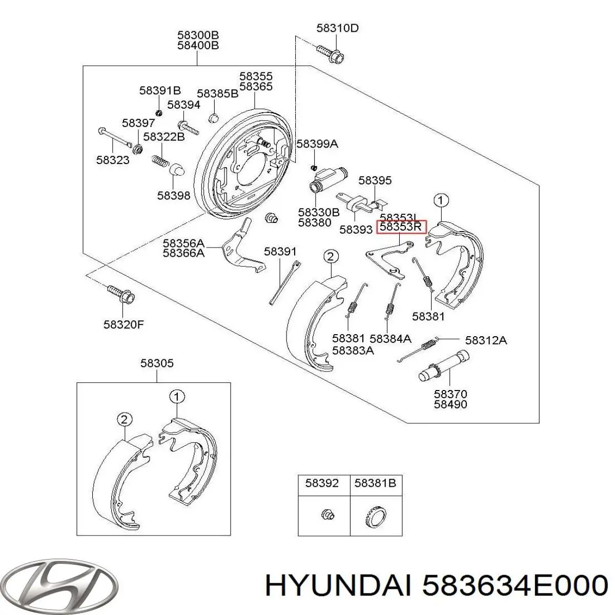 583634E000 Hyundai/Kia 