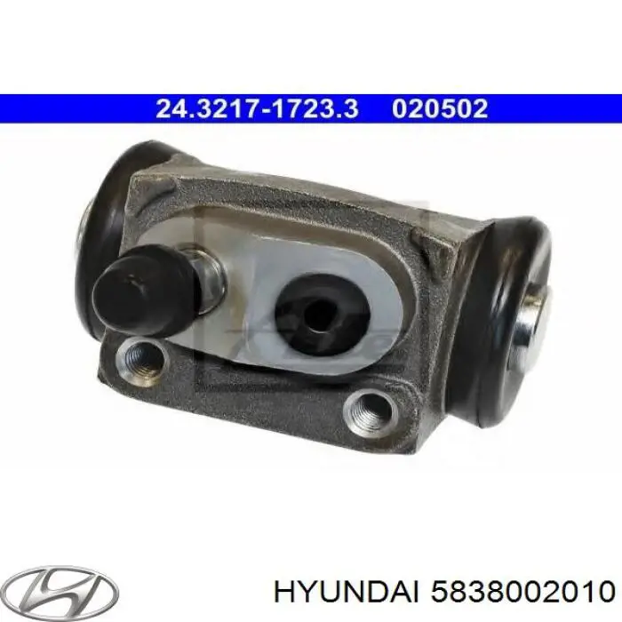 Циліндр гальмівний колісний/робочий, задній Hyundai/Kia 5838002010 ціна, від 10.13 USD