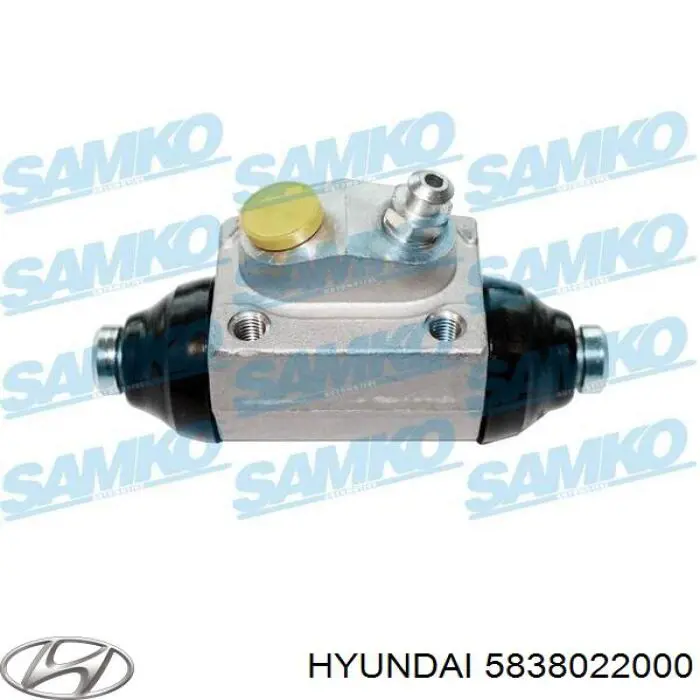 Циліндр гальмівний колісний/робітник, задній 5838022000 Hyundai/Kia