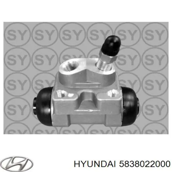 Циліндр гальмівний колісний/робочий, задній Hyundai/Kia 5838022000 ціна, від 10.68 USD