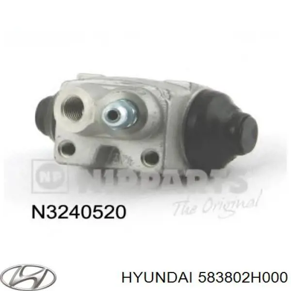 Купити 583802H000 Hyundai/Kia Циліндр гальмівний колісний/робітник, задній