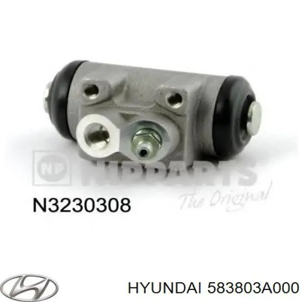 Купити 583803A000 Hyundai/Kia Циліндр гальмівний колісний/робітник, задній