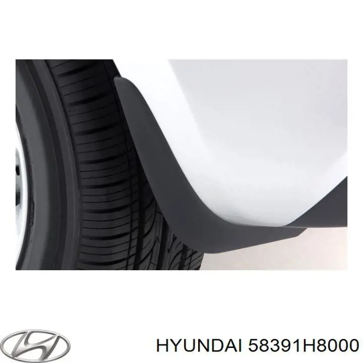 58391H8000 Hyundai/Kia Захист гальмівного диска заднього, правого