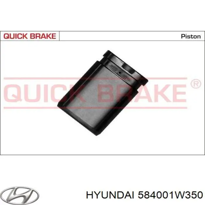 584001W350 Hyundai/Kia Супорт гальмівний задній правий