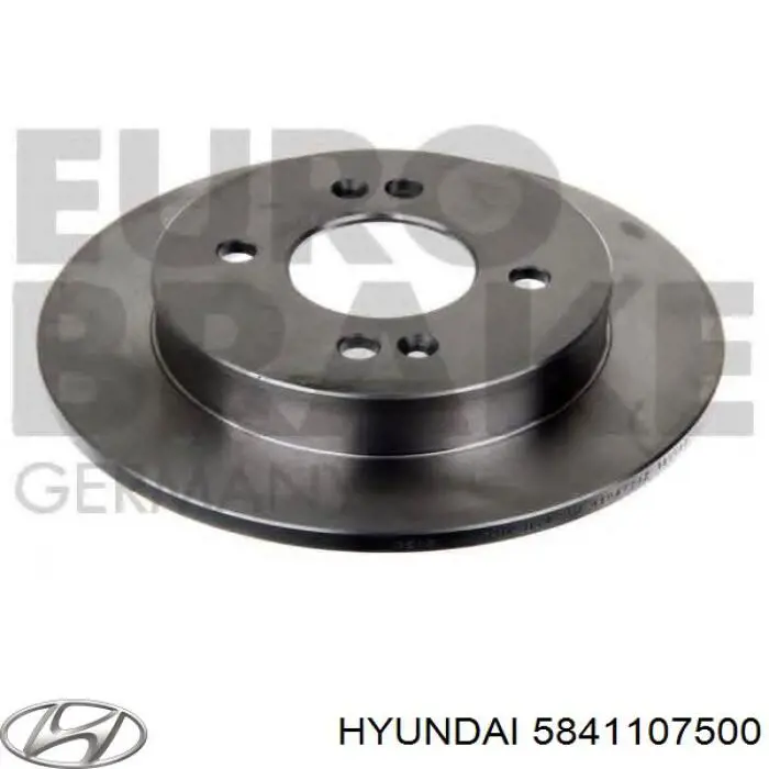 5841107500 Hyundai/Kia диск гальмівний задній