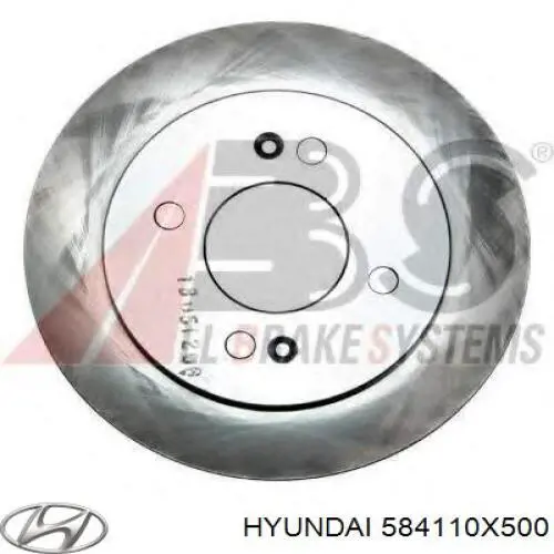 Купити 584110X500 Hyundai/Kia Диск заднього гальма