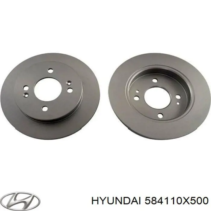584110X500 Hyundai/Kia диск гальмівний задній