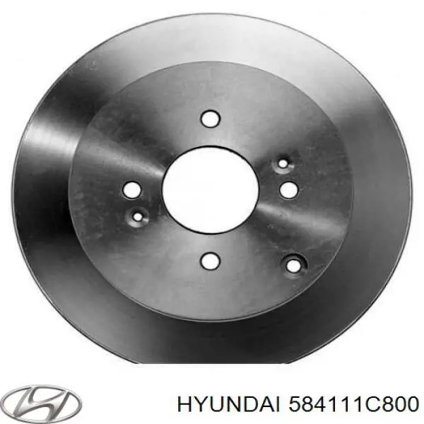 Задні дискові гальма Hyundai/Kia 584111C800 ціна, від 26.45 USD