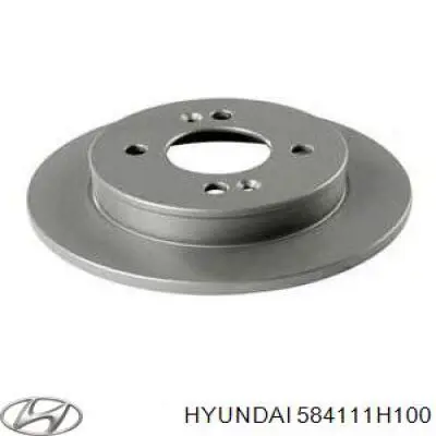584111H100 Hyundai/Kia диск гальмівний задній