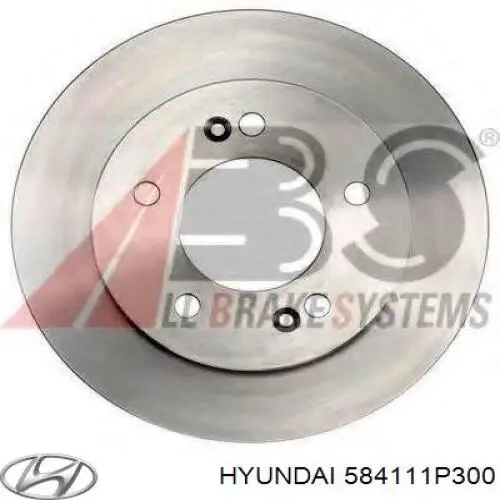 584111P300 Hyundai/Kia диск гальмівний задній