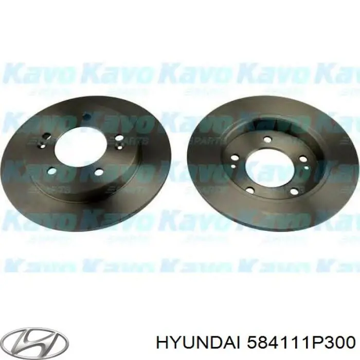 Купити 584111P300 Hyundai/Kia Диск заднього гальма