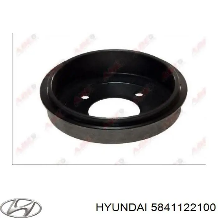 Барабан гальмівний задній Hyundai/Kia 5841122100 ціна, від 20.44 USD