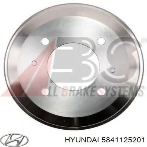 Барабан гальмівний задній 5841125201 Hyundai/Kia