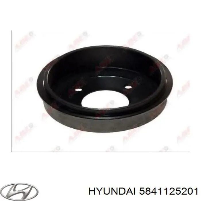 Барабан гальмівний задній Hyundai/Kia 5841125201 ціна, від 20.97 USD