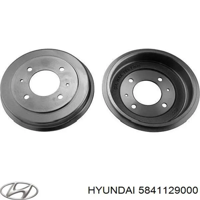 Барабан гальмівний задній 5841129000 Hyundai/Kia