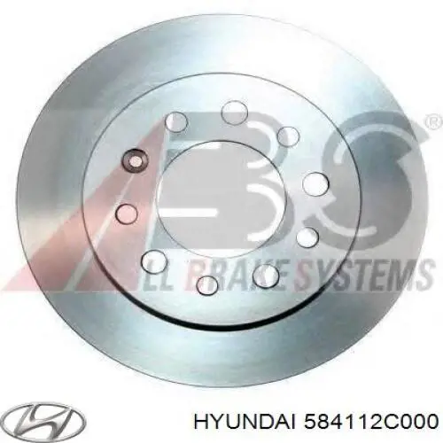 Гальмівні диски 584112C000 Hyundai/Kia