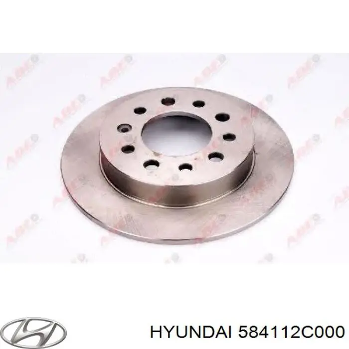 Задні дискові гальма Hyundai/Kia 584112C000 ціна, від 27.98 USD