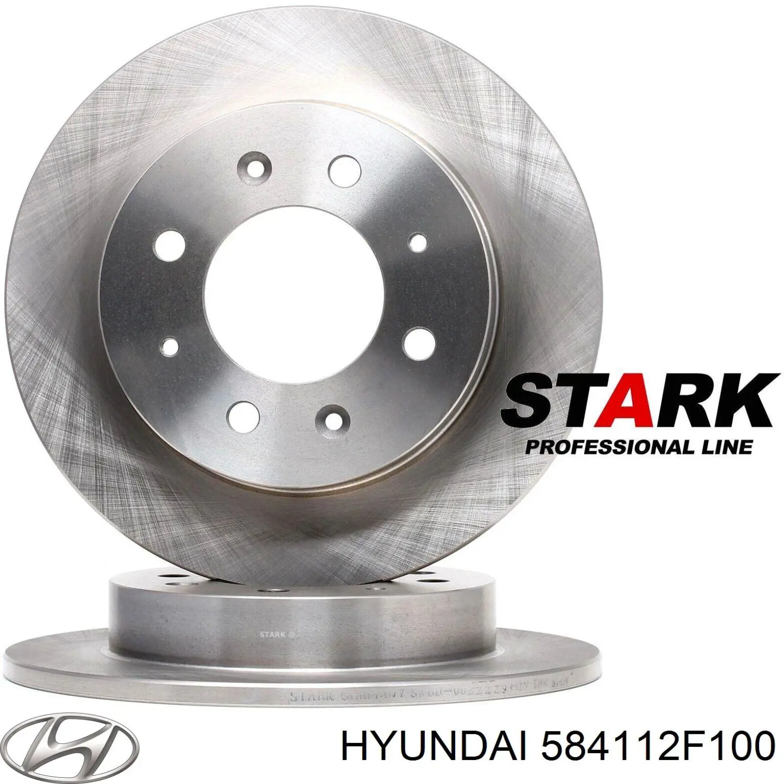 Купити 584112F100 Hyundai/Kia Диск заднього гальма