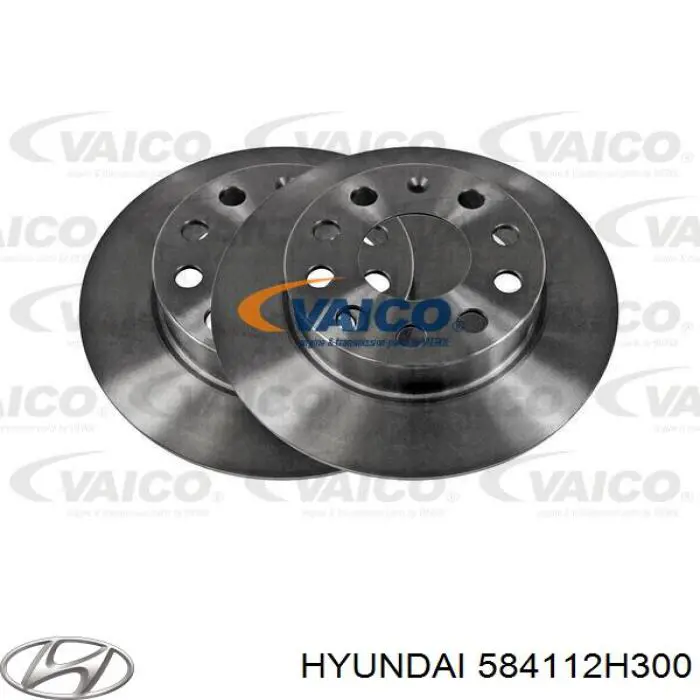 Гальмівні диски 584112H300 Hyundai/Kia